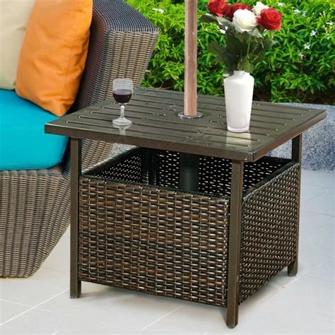 pool chaise metal bracket|Costway Rattan Mix Brown Metal Frame Stationary .